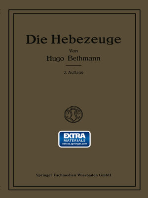 cover image of Die Hebezeuge